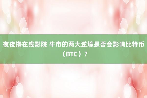 夜夜撸在线影院 牛市的两大逆境是否会影响比特币（BTC）？